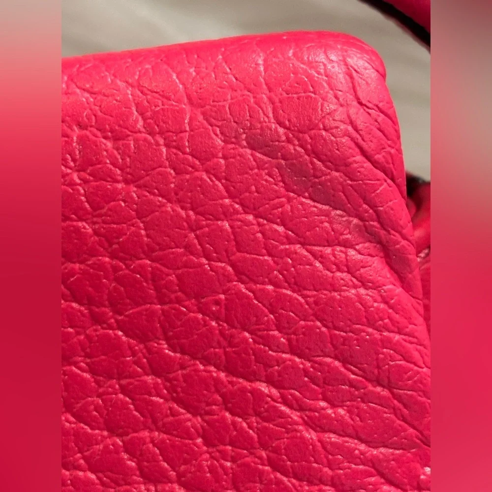 KATE SPADE Leather Southport Avenue Zinnia Hot Pink Pebbled Leather NWT